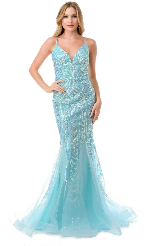 Prom dresses with cold - shoulder cutouts and satin bows for a trendy lookAspeed Design L2816J - Deep V-Neck Sleeveless Evening Gown Prom dresses with cold - shoulder cutouts and satin bows for a trendy lookAspeed Design L2816J - Deep V-Neck Sleeveless Evening Gown