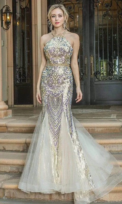 Mermaid - cut formal dresses in satin for a glamorous prom nightDancing Queen - 4219 Embellished Fitted Sleeveless Evening Dress Mermaid - cut formal dresses in satin for a glamorous prom nightDancing Queen - 4219 Embellished Fitted Sleeveless Evening Dress