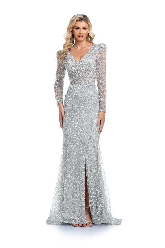 Long - sleeved wedding guest dresses in velvet for a winter weddingHigh Couture NR2265 Prom Long Sleeve Formal Evening Gown Long - sleeved wedding guest dresses in velvet for a winter weddingHigh Couture NR2265 Prom Long Sleeve Formal Evening Gown