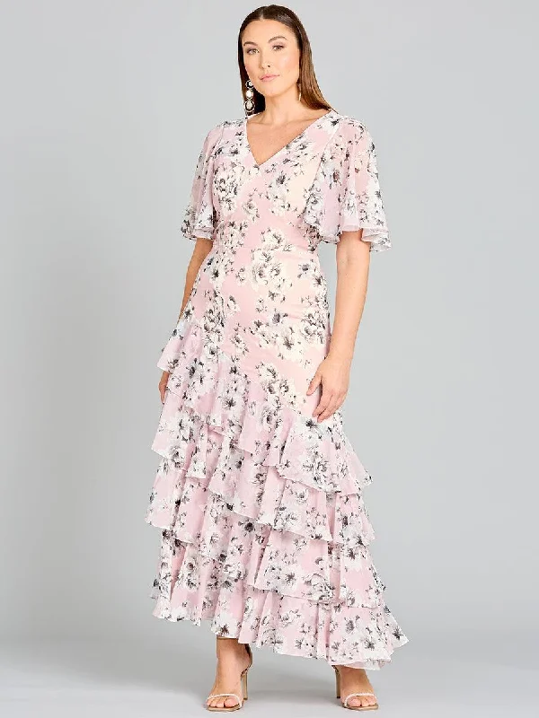 Strapless wedding guest dresses with rhinestone - studded bodicesLara Dresses 29246 Long Print Formal Dress Strapless wedding guest dresses with rhinestone - studded bodicesLara Dresses 29246 Long Print Formal Dress