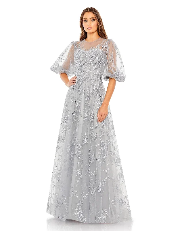 Asymmetric - hem wedding guest dresses in metallic huesMac Duggal 50671 Long Mother of the Bride Formal Dress Asymmetric - hem wedding guest dresses in metallic huesMac Duggal 50671 Long Mother of the Bride Formal Dress