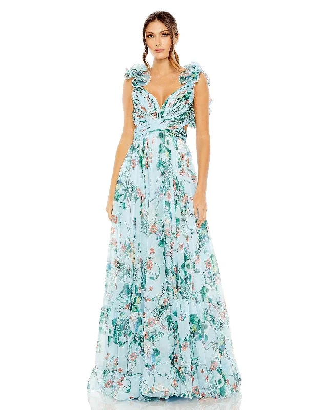 Embroidered wedding guest dresses in earthy tones for a rustic weddingMac Duggal 68521 Long Cap Sleeve Floral Chiffon Formal Dress Embroidered wedding guest dresses in earthy tones for a rustic weddingMac Duggal 68521 Long Cap Sleeve Floral Chiffon Formal Dress