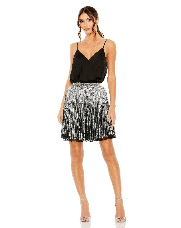 Wedding guest dresses with patchwork designs for a unique lookMac Duggal R5703 Formal Sequins Mini Skirt Only Wedding guest dresses with patchwork designs for a unique lookMac Duggal R5703 Formal Sequins Mini Skirt Only