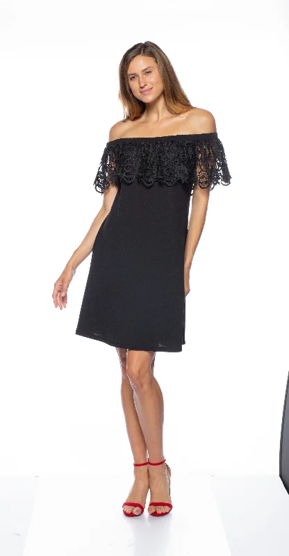 Sheer cocktail dresses with a lining and a short hemMarina Short Lace Off Shoulder Dress Sheer cocktail dresses with a lining and a short hemMarina Short Lace Off Shoulder Dress