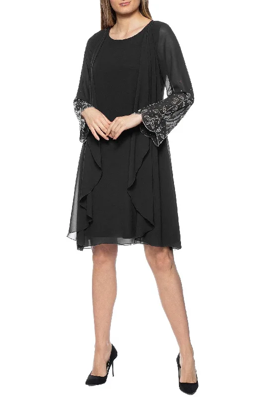 One - shoulder cocktail dresses in emerald green for a bold statementMarina Short Scoop Neck Embellished Sleeve Dress One - shoulder cocktail dresses in emerald green for a bold statementMarina Short Scoop Neck Embellished Sleeve Dress
