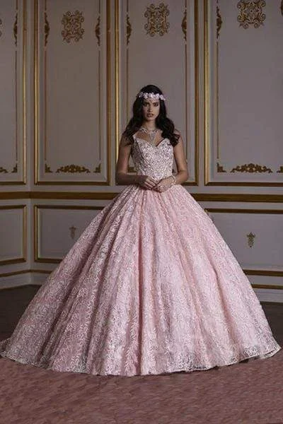 Formal dresses with tiered skirts and pearl embellishments for a luxurious feelQuinceanera Collection - 26940 Dramatic Lace Ball Gown Formal dresses with tiered skirts and pearl embellishments for a luxurious feelQuinceanera Collection - 26940 Dramatic Lace Ball Gown
