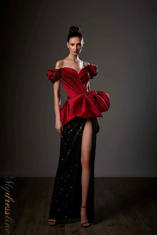 Strapless formal dresses with tulle skirts for a classic prom lookZiad Germanos ZG64 Strapless formal dresses with tulle skirts for a classic prom lookZiad Germanos ZG64