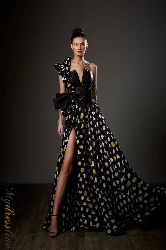 Prom dresses with illusion necklines and crystal embellishments for a formal affairZiad Germanos ZG76 Prom dresses with illusion necklines and crystal embellishments for a formal affairZiad Germanos ZG76