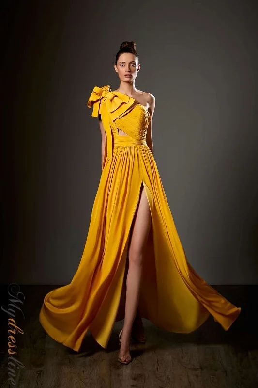 Ball - gown style formal dresses with sequined bodices for promZiad Germanos ZG78