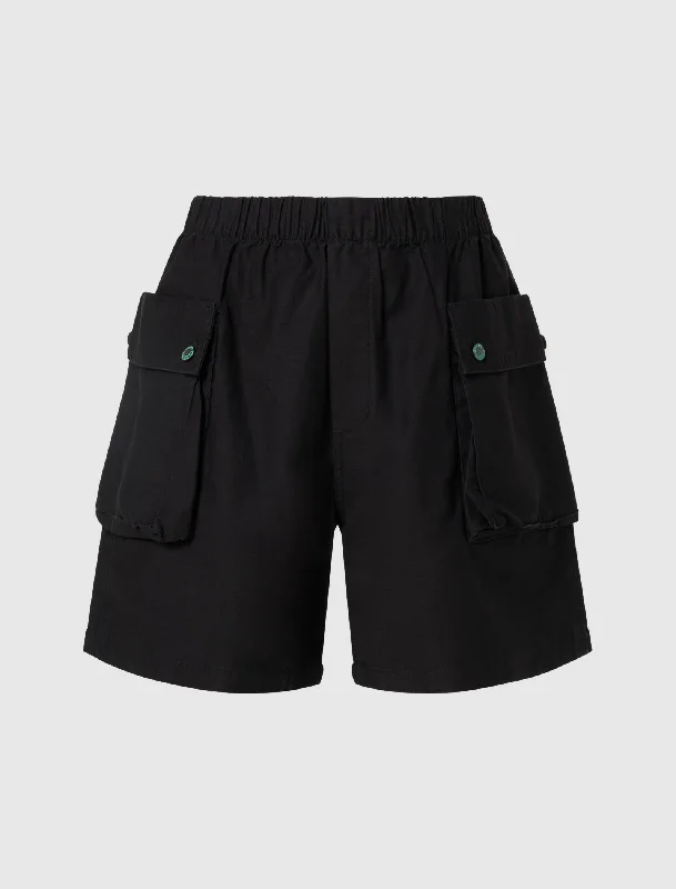 Leather Look Women Shorts for an Edgy and Chic StyleMILITARY SHORT