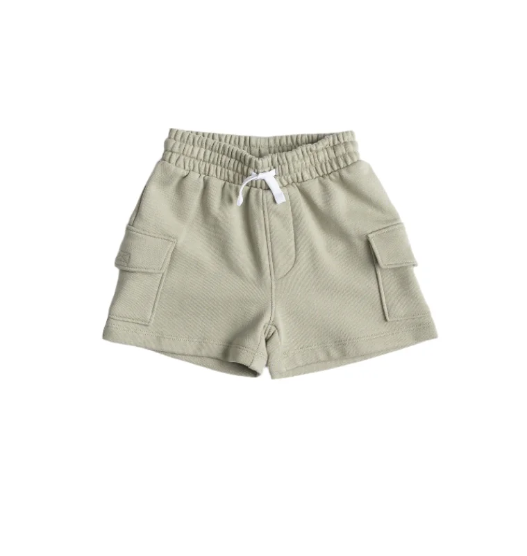 Tie - Waist Women Shorts for a Customizable FitCargo Sweatshort - Green