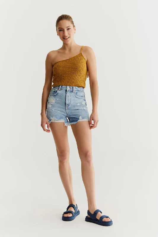 Cargo Women Shorts with Multiple Pockets for FunctionalityNaomi High Waist 5 Pocket Shorts Light Blue destroyed Cargo Women Shorts with Multiple Pockets for FunctionalityNaomi High Waist 5 Pocket Shorts Light Blue destroyed