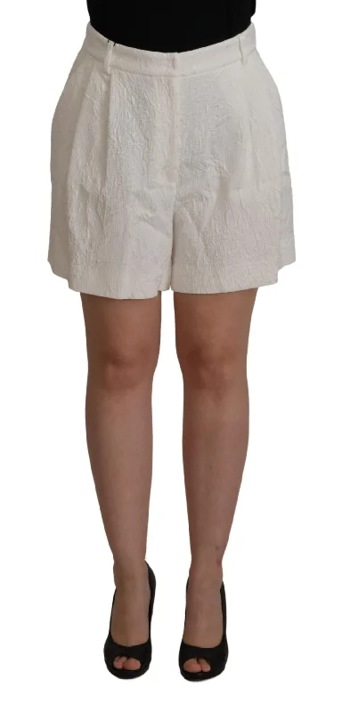 Patterned Geometric Women Shorts for a Modern AppealDolce & Gabbana Elegant High Waist Culotte Women's Shorts Patterned Geometric Women Shorts for a Modern AppealDolce & Gabbana Elegant High Waist Culotte Women's Shorts