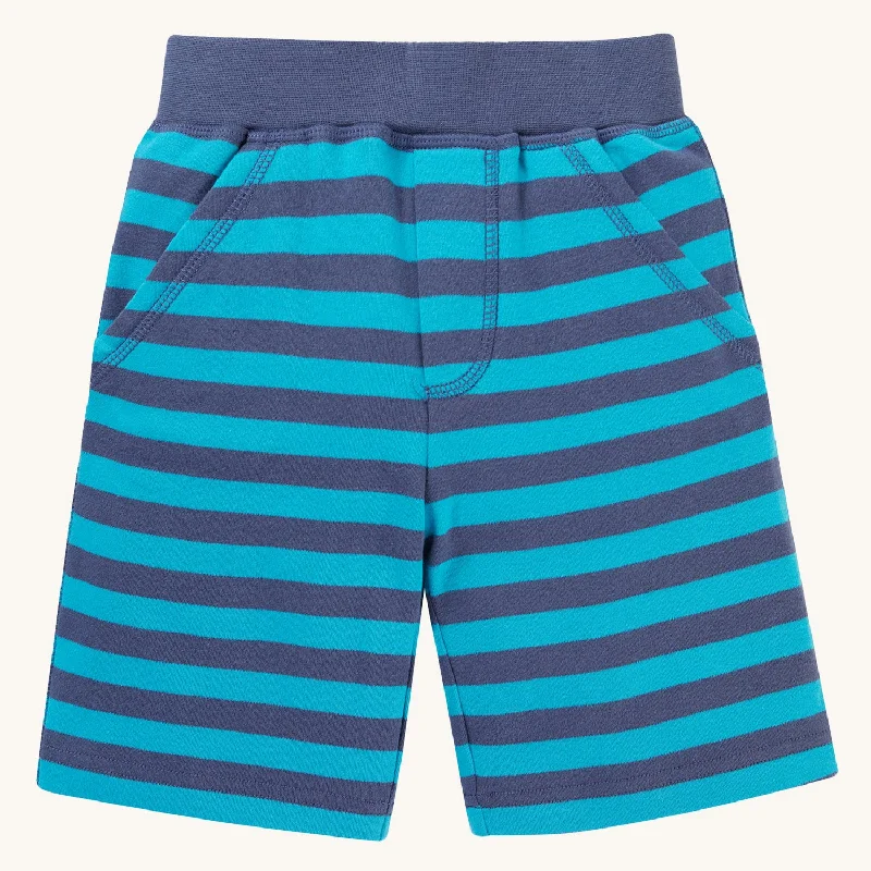 Cargo Women Shorts with Multiple Pockets for FunctionalityFrugi Ellis Shorts - Tropical Sea / Navy Stripes Cargo Women Shorts with Multiple Pockets for FunctionalityFrugi Ellis Shorts - Tropical Sea / Navy Stripes