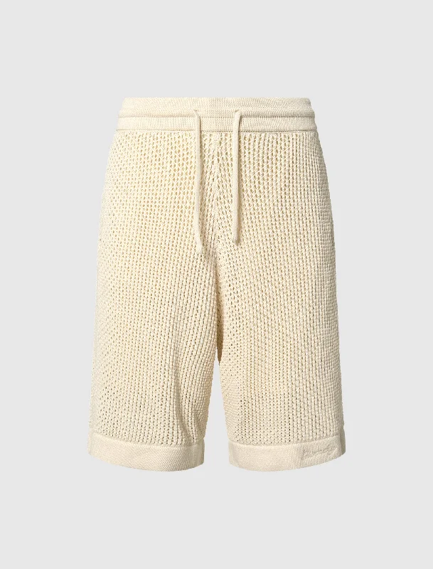 Cuffed Women Shorts for a Laid - Back and Trendy LookKNITTED SHORTS