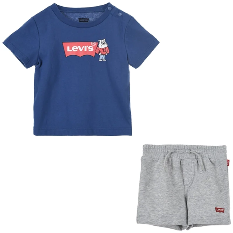 Printed Animal Print Women Shorts for a Wild and Stylish AppearanceLevi's Mascot Batwing Shorts Set Blue Printed Animal Print Women Shorts for a Wild and Stylish AppearanceLevi's Mascot Batwing Shorts Set Blue