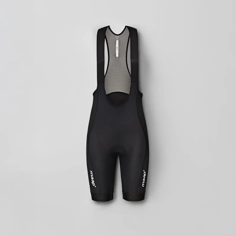 Stretchable Women Shorts for Maximum MobilityMAAP Womens Training Bib 3.0 - Black/Black Stretchable Women Shorts for Maximum MobilityMAAP Womens Training Bib 3.0 - Black/Black