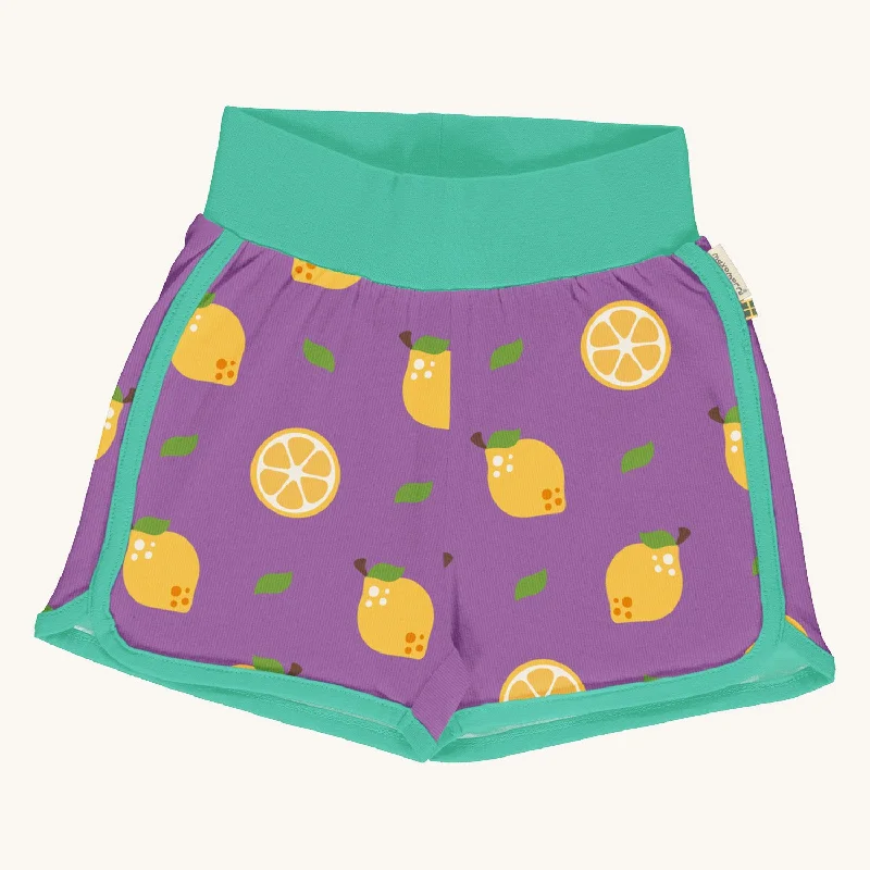 Jeanette Women Shorts with a Soft and Comfortable FeelMaxomorra Lemon Runner Shorts