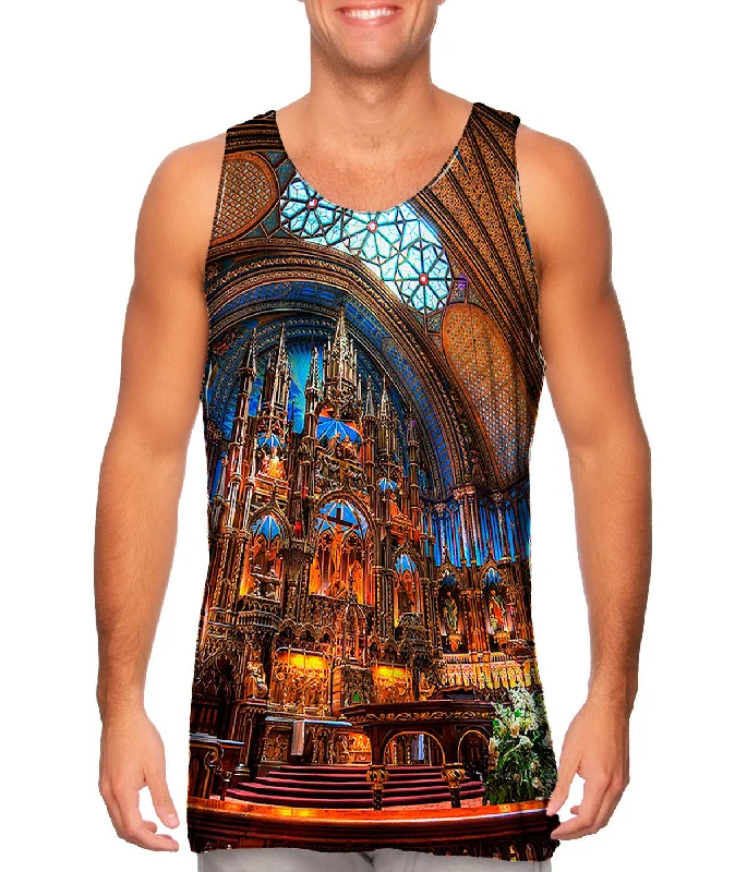 One - Shoulder Women's Rayon Blend Tank Tops for a Flowy LookNotre Dame Cathedral Indoors One - Shoulder Women's Rayon Blend Tank Tops for a Flowy LookNotre Dame Cathedral Indoors