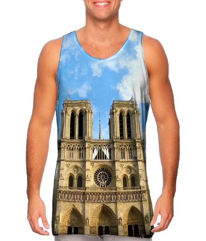 High - Neck Women's Silk Blend Tank Tops for a Luxurious FeelNotre Dame France
