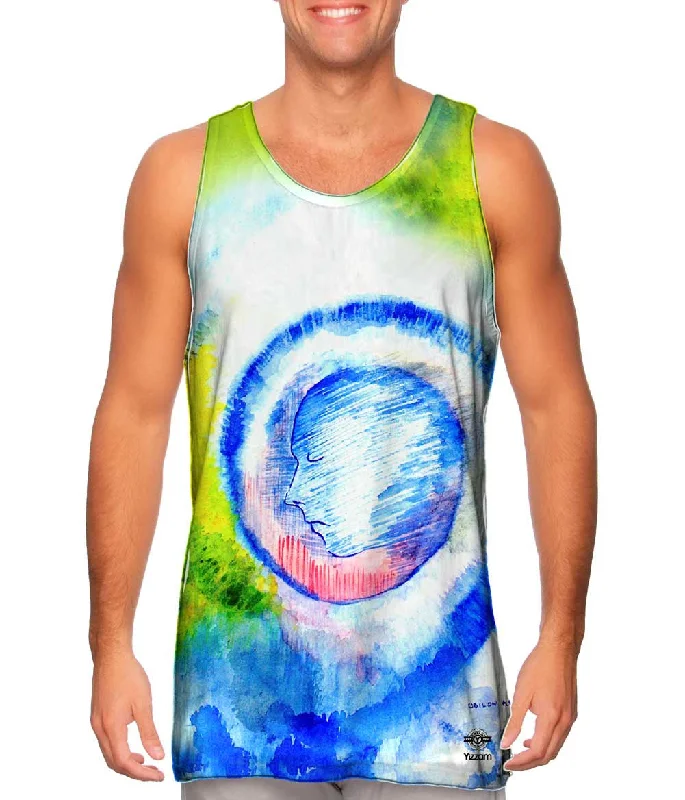 Halter Neck Women's Modal Blend Tank Tops for ComfortOdilon Redon - "Profile" (1910) Halter Neck Women's Modal Blend Tank Tops for ComfortOdilon Redon - "Profile" (1910)