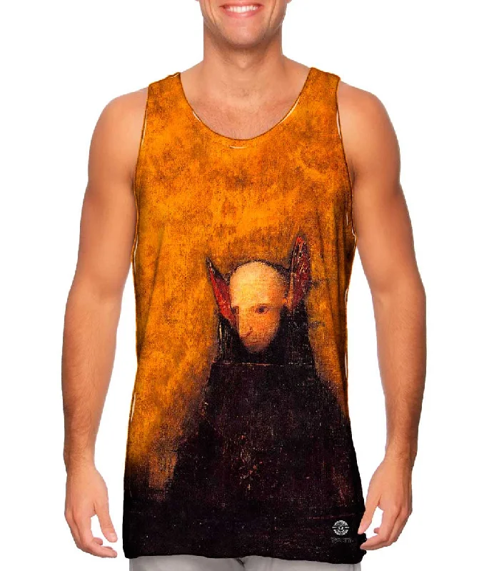 Women's Longline Tank Tops with Abstract PrintsOdilon Redon - "The Monster"