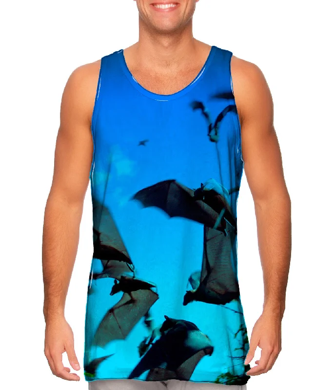 Scoop Neck Women's Linen Blend Tank Tops for SummerOld Film Bats