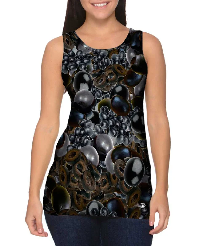 One - Shoulder Women's Rayon Blend Tank Tops for a Flowy LookOlives Jumbo