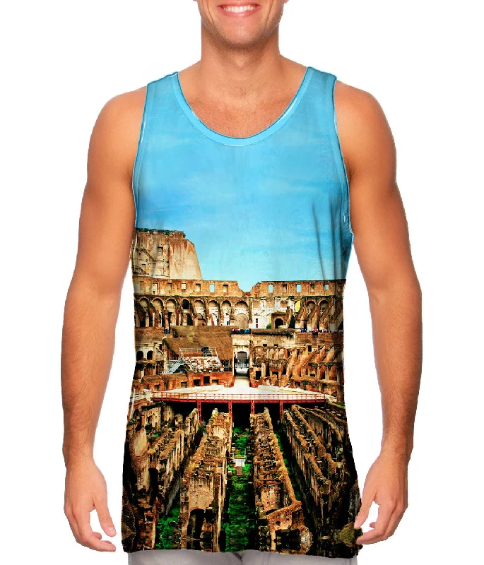 High - Neck Women's Silk Blend Tank Tops for a Luxurious FeelOlympic Stadium Ruins