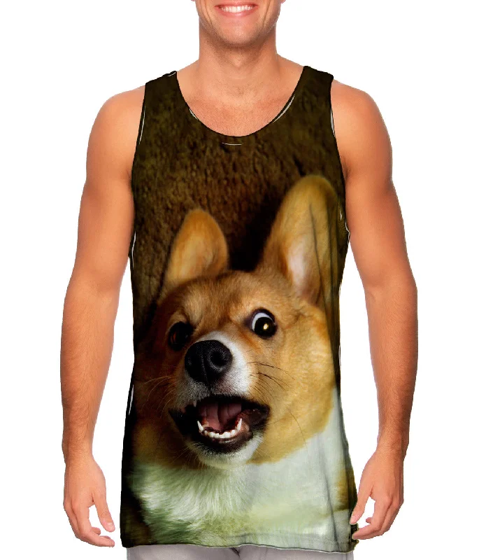 Women's Sleeveless Ribbed Tank Tops for a Trendy LookOMG Welsh Corgi