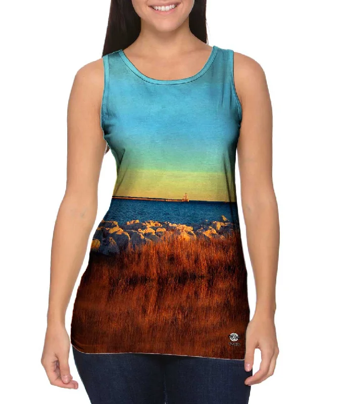 Square Neck Women's Organic Cotton Tank Tops in Earth TonesOn The Coast