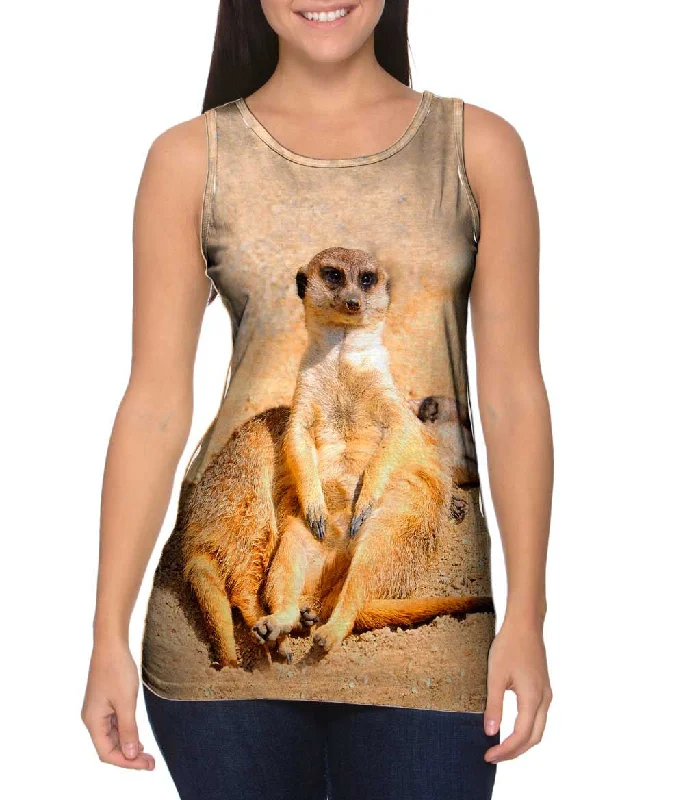 Women's Longline Tank Tops with Abstract PrintsOran Wolf