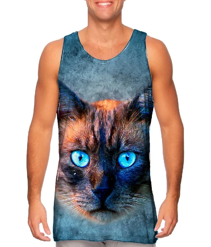 Crew Neck Women's Sustainable Tank Tops Made from Recycled MaterialsOrangutan Mask