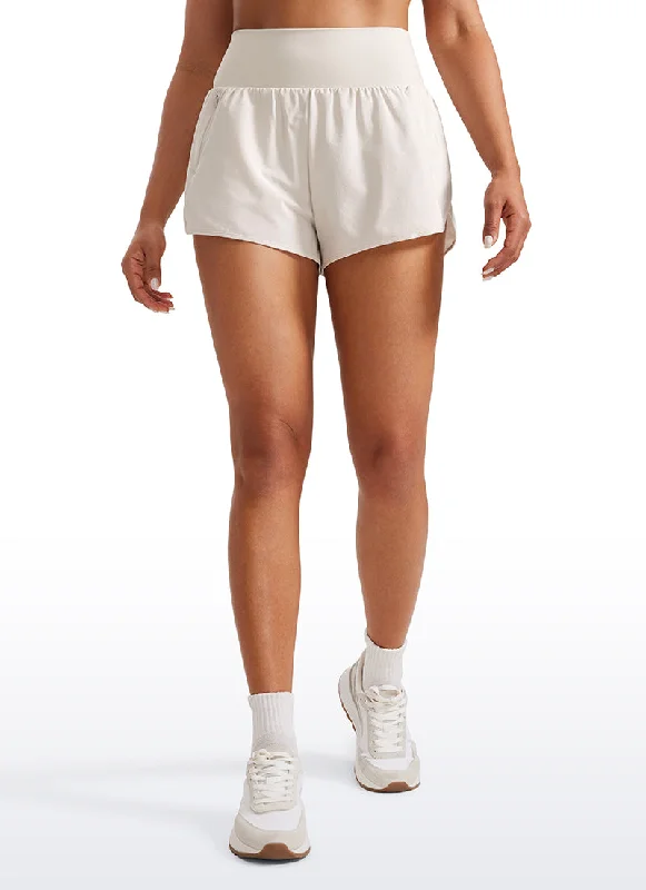 Elastic Waist Women Shorts for Easy Wear and ComfortFeathery-Fit Soft High Rise Ruffled Trim Shorts 3'' Elastic Waist Women Shorts for Easy Wear and ComfortFeathery-Fit Soft High Rise Ruffled Trim Shorts 3''