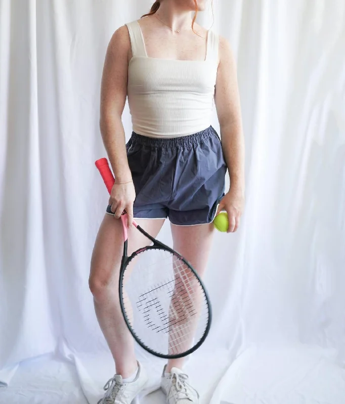 Printed Animal Print Women Shorts for a Wild and Stylish AppearanceTennis Shorts In Navy Printed Animal Print Women Shorts for a Wild and Stylish AppearanceTennis Shorts In Navy