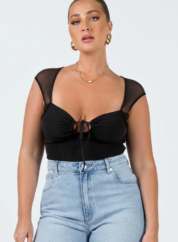 Long - Sleeve Bodysuits for Cold Weather LayeringClarendon Bodysuit Black