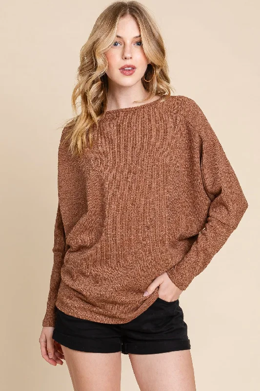 Sheer Bodysuits for a Seductive and Alluring OutfitDrop Shoulder Long Sleeve Knit Top Sheer Bodysuits for a Seductive and Alluring OutfitDrop Shoulder Long Sleeve Knit Top