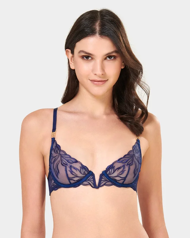 Printed Bodysuits with Floral Patterns for a Feminine VibeGeorgina Bra Twilight Blue Printed Bodysuits with Floral Patterns for a Feminine VibeGeorgina Bra Twilight Blue