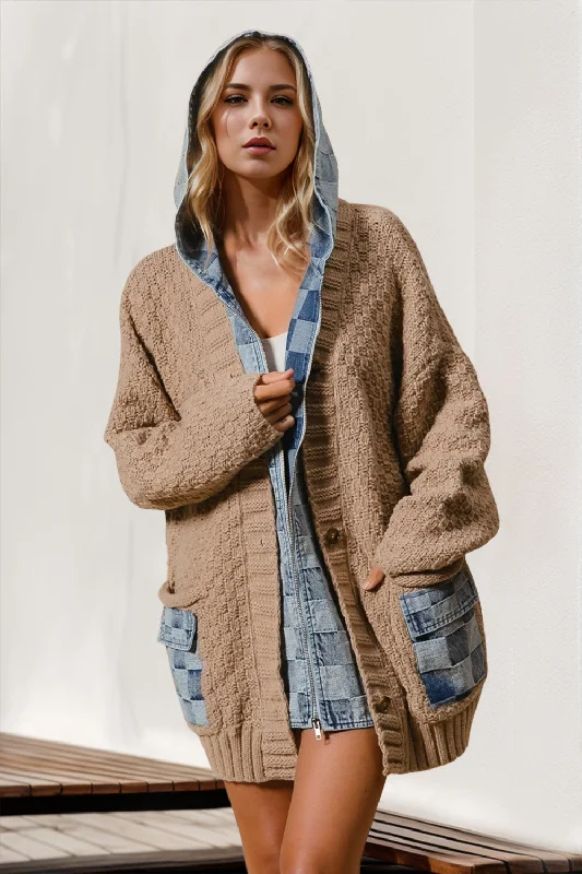 Sheer Bodysuits for a Seductive and Alluring OutfitHooded Denim Spliced Sweater Cardigan Sheer Bodysuits for a Seductive and Alluring OutfitHooded Denim Spliced Sweater Cardigan