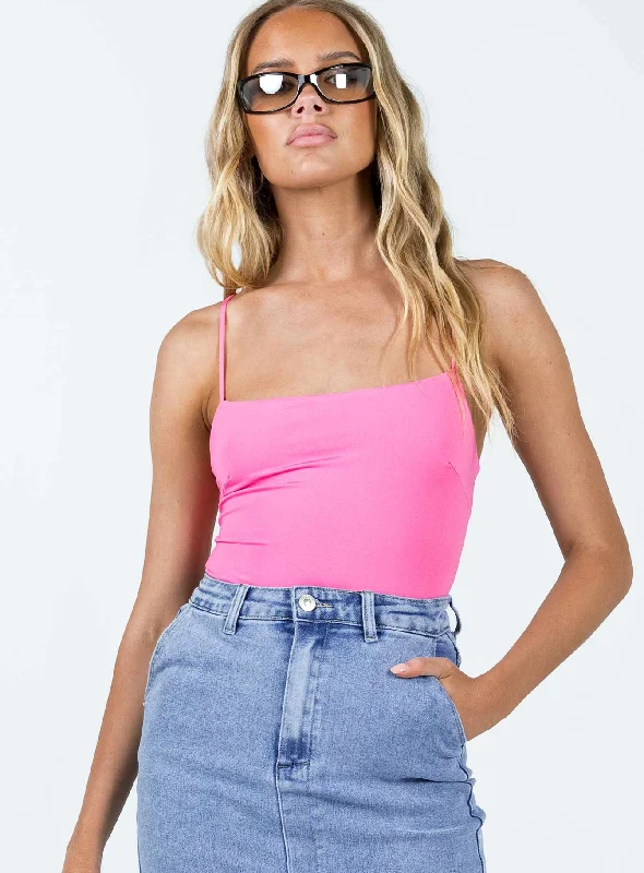 Button - Front Bodysuits with a Classic and Timeless AppealKarlah Bodysuit Pink