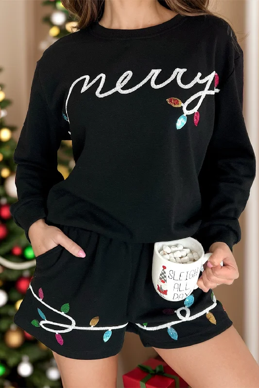 Sleeveless Bodysuits for a Cool and Casual Summer LookMERRY Sequin Round Neck Long Sleeve Top and Shorts Set Sleeveless Bodysuits for a Cool and Casual Summer LookMERRY Sequin Round Neck Long Sleeve Top and Shorts Set