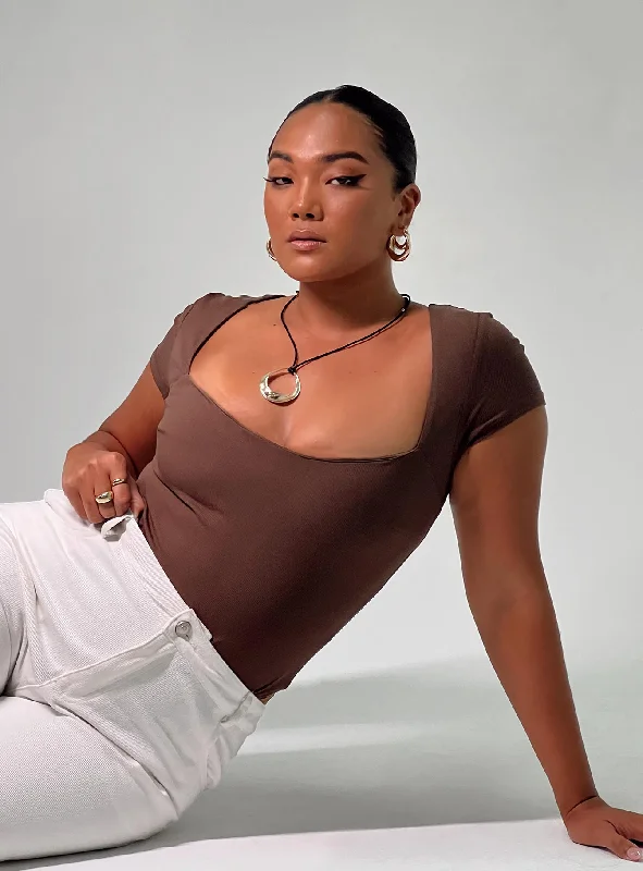 Mesh Bodysuits for a Bold and Edgy Fashion StatementNolan Short Sleeve Bodysuit Brown Mesh Bodysuits for a Bold and Edgy Fashion StatementNolan Short Sleeve Bodysuit Brown