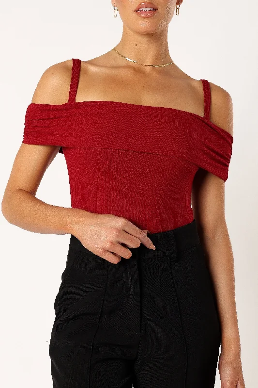 Sheer Bodysuits for a Seductive and Alluring OutfitRyder Bodysuit - Wine