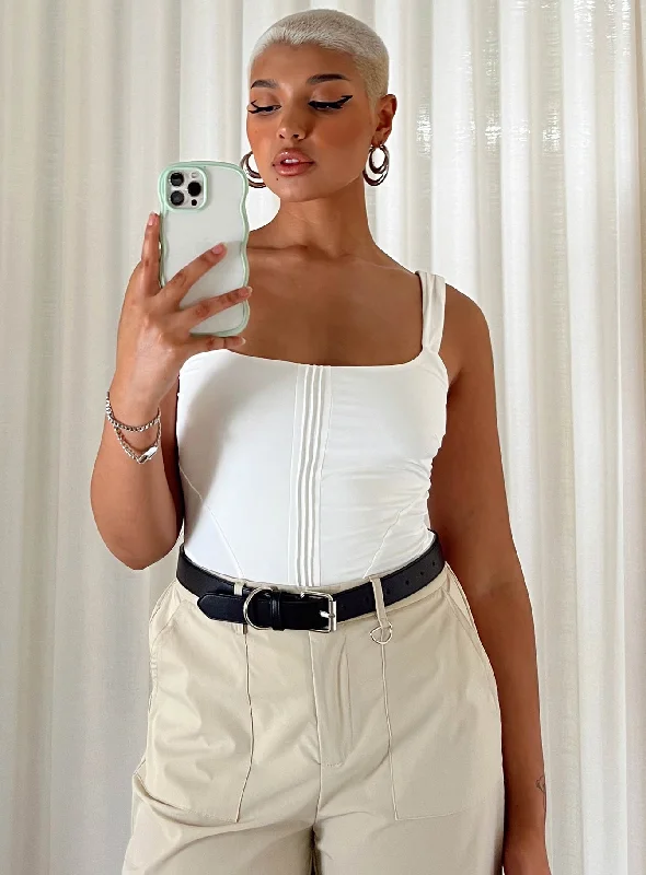 Organic Cotton Bodysuits for an Eco - Friendly and Comfortable OptionSamuel Corset Bodysuit White Organic Cotton Bodysuits for an Eco - Friendly and Comfortable OptionSamuel Corset Bodysuit White