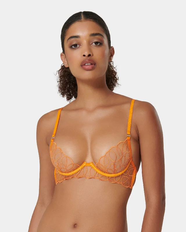 Ruffled Bodysuits with a Playful and Feminine TouchSolaris Bra Orange Pepper