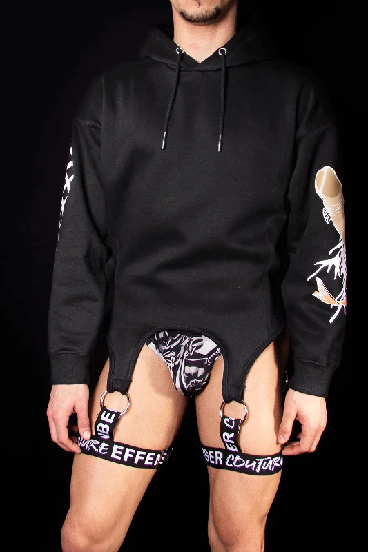 Sheer Bodysuits for a Seductive and Alluring OutfitSuspender Hoodie